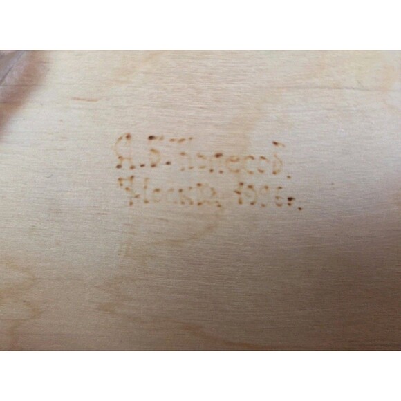 Vtg Russian hand painted Jewelry / Trinket Box horse sleigh Snow art signed - Picture 7 of 12